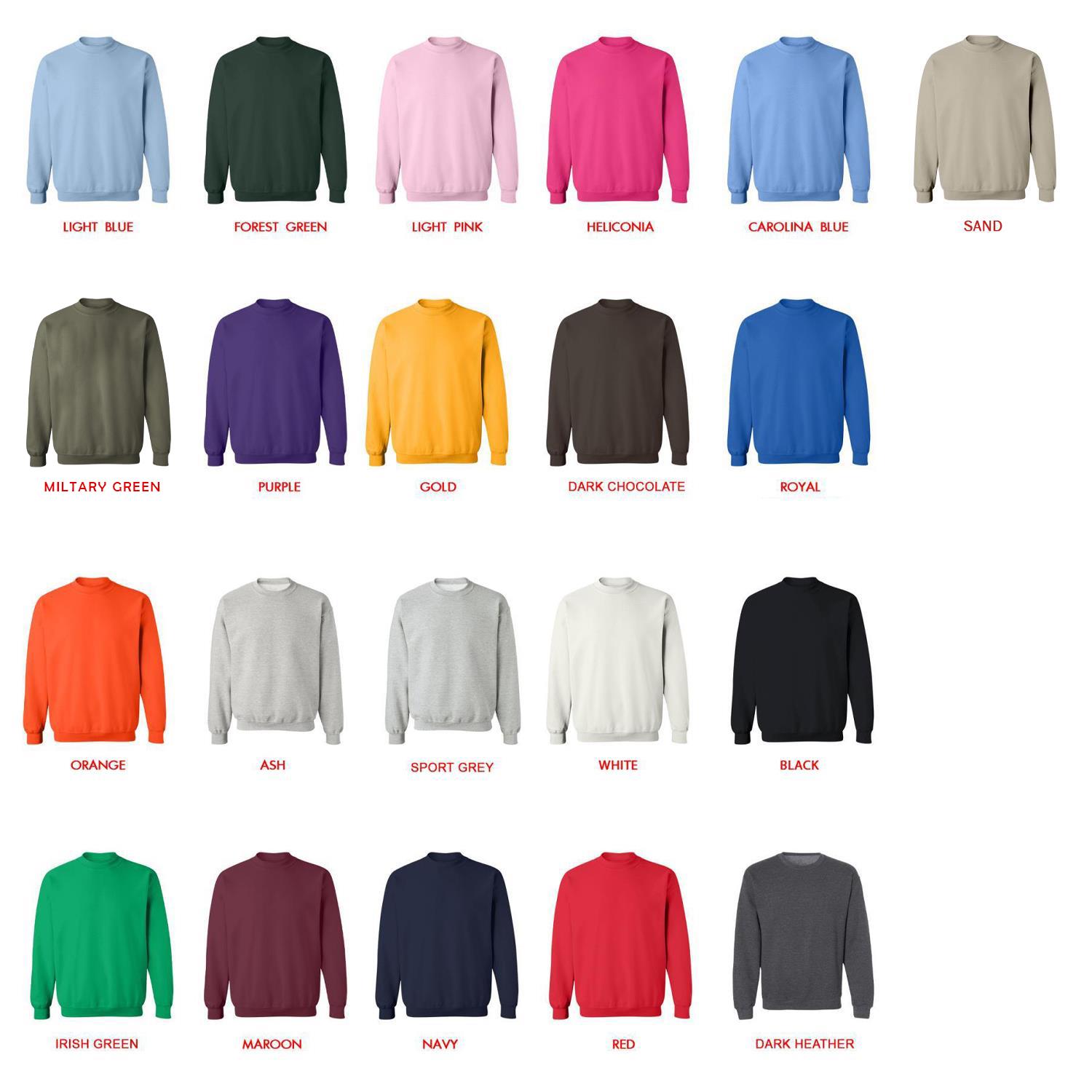 sweatshirt color chart - Dungeons & Dragons UK Store